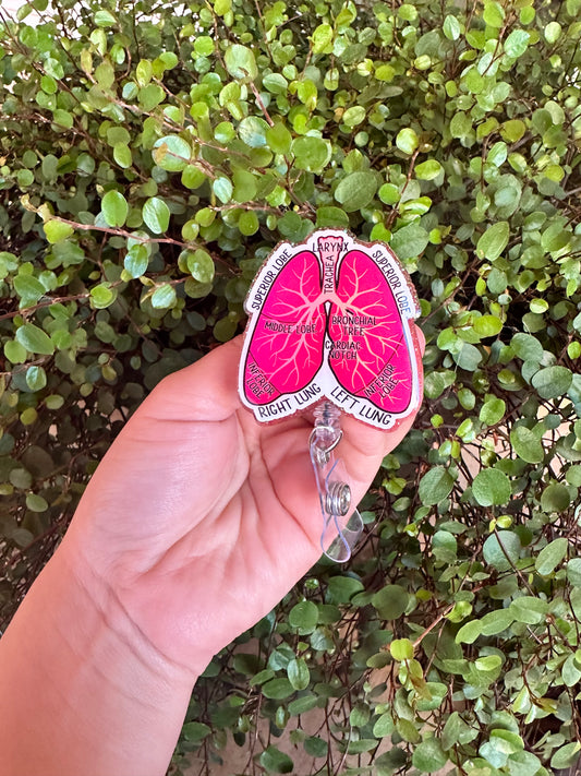 Anatomical Lungs Badge Reel