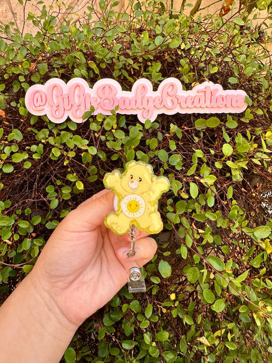 Yellow Bear Badge Reel